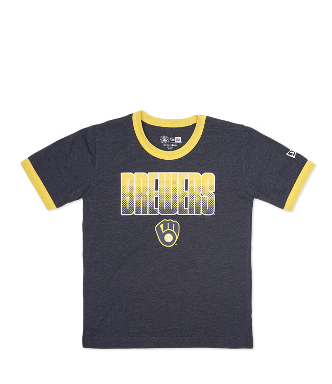 NEW ERA Brewers Youth Ringer Tee