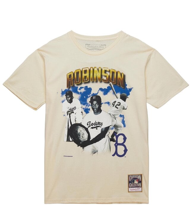 MITCHELL AND NESS Jackie Robinson Vintage Cover Tee