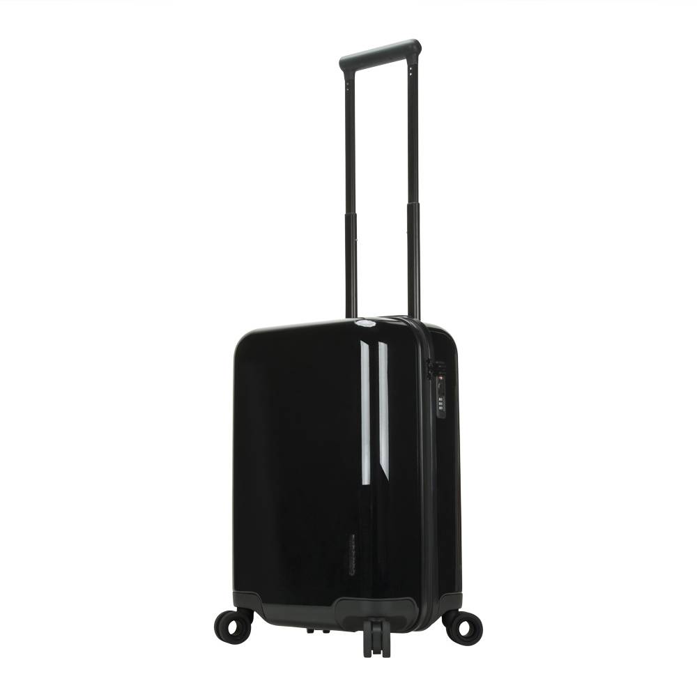 black rolling luggage