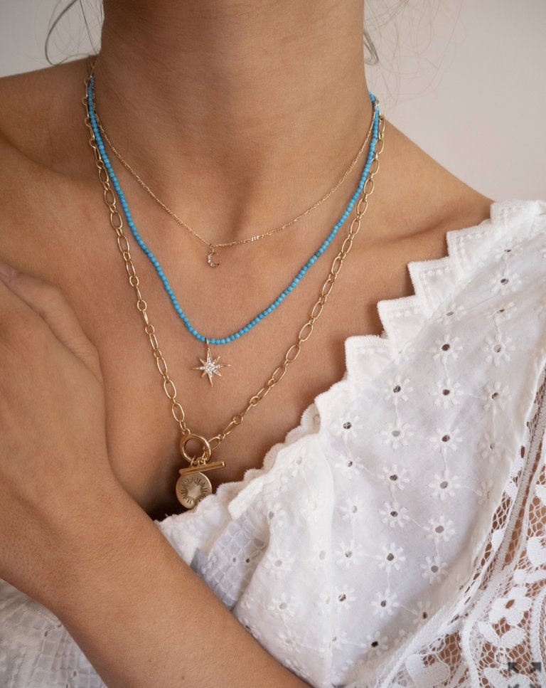 five and two Sicily Necklace