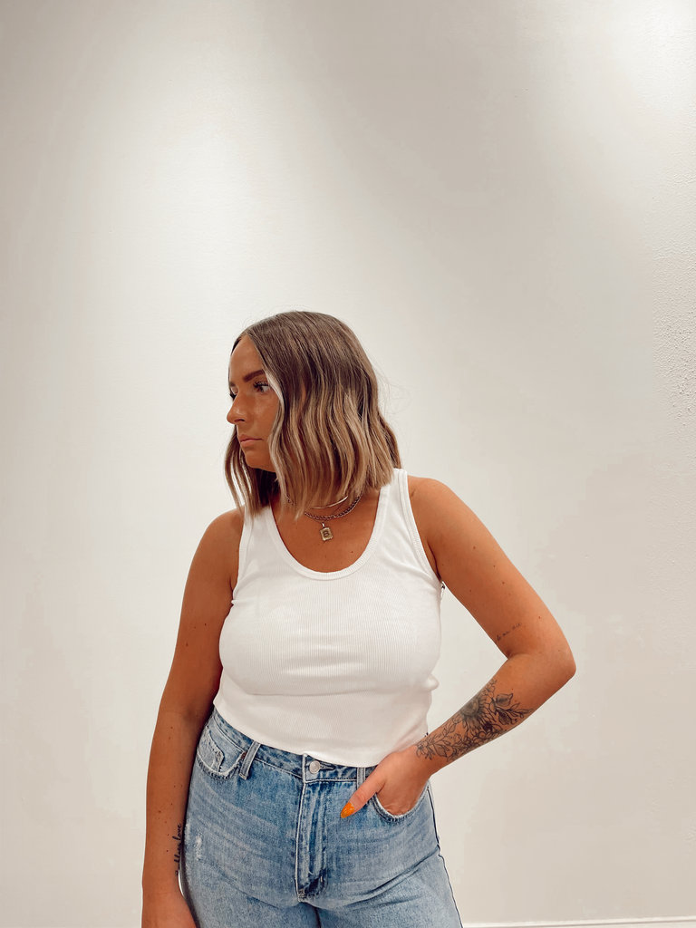 Perfect White Tee Blondie Tank