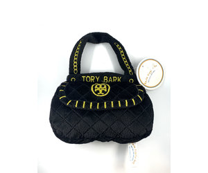 Tory Bark Black Handbag Dog Toy  Golden Crown Gifts - Golden Crown