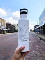 The Uncommon Green White City Map 21oz Insulated Hydration Bottle