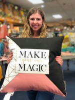 Primitives by Kathy Decorative Throw Pillow "Make your own Magic"