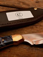 Chris Bird Knife by Chris Bird with Blue Marbled Handle