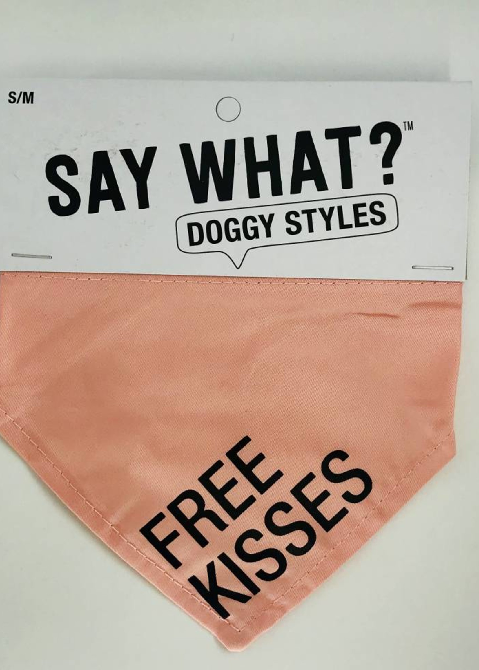 About Face Designs Dog Bandana Free Kisses-small