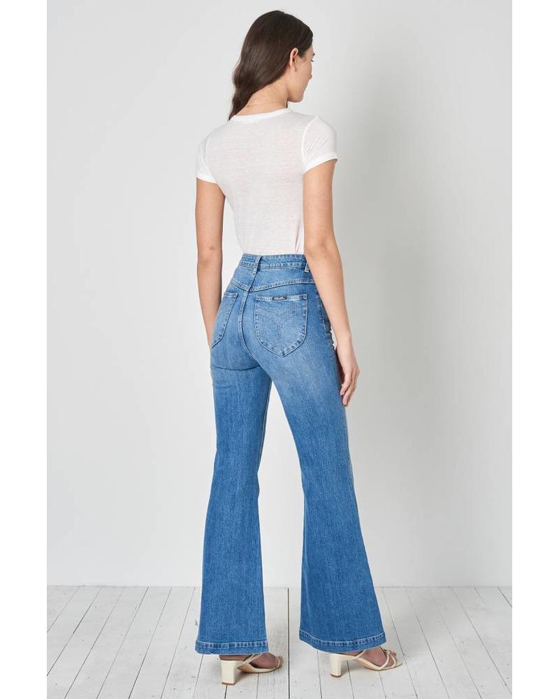 rollas flared jeans