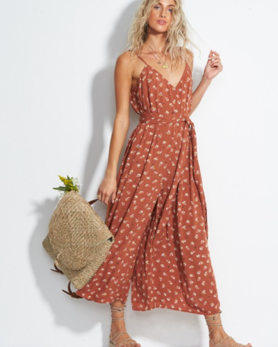 billabong polka dot jumpsuit