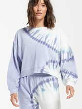 z supply sunburst tie dye sweatshirt 