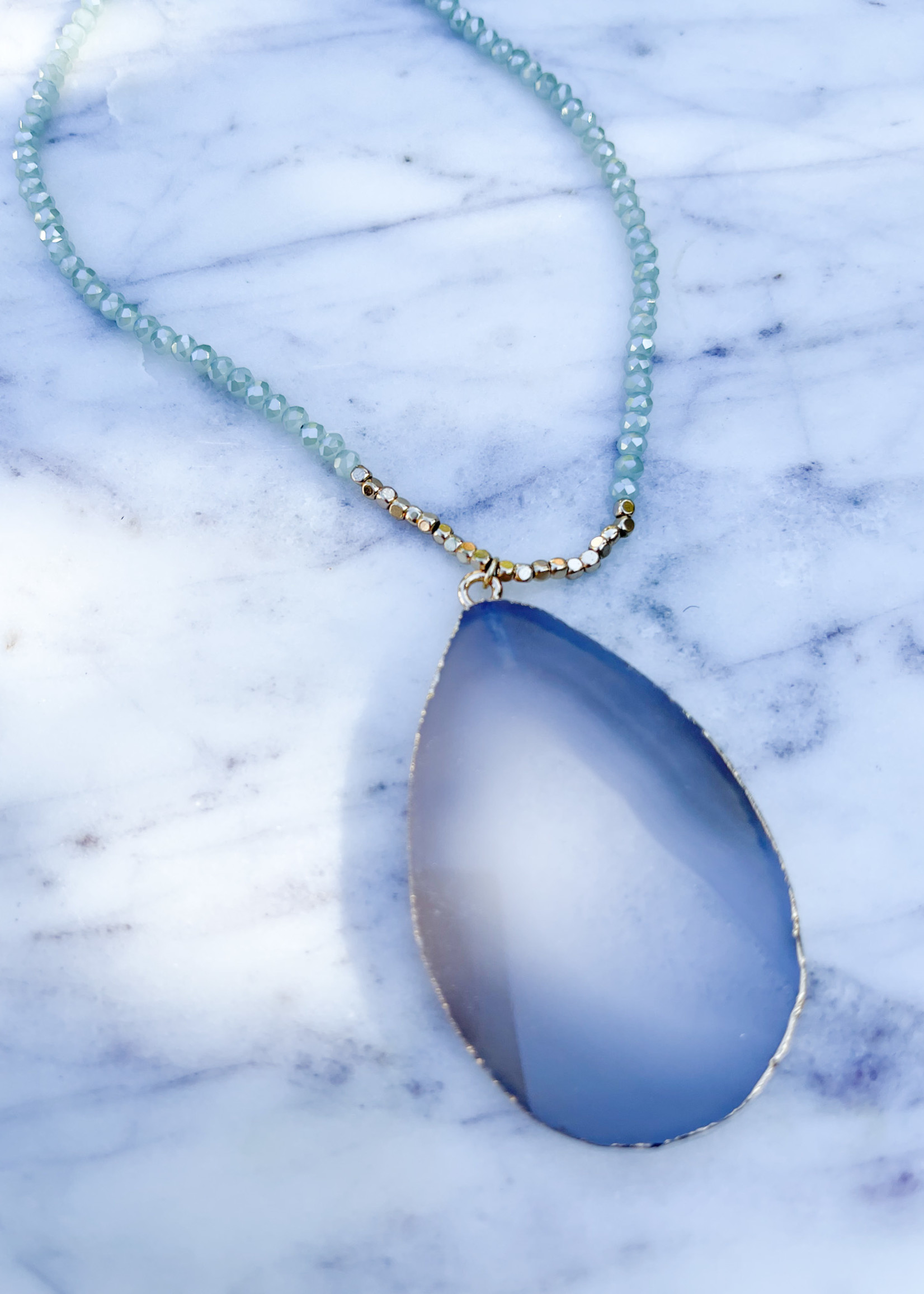 sparkling crystal necklace