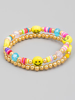 2 colorful  bracelets multi