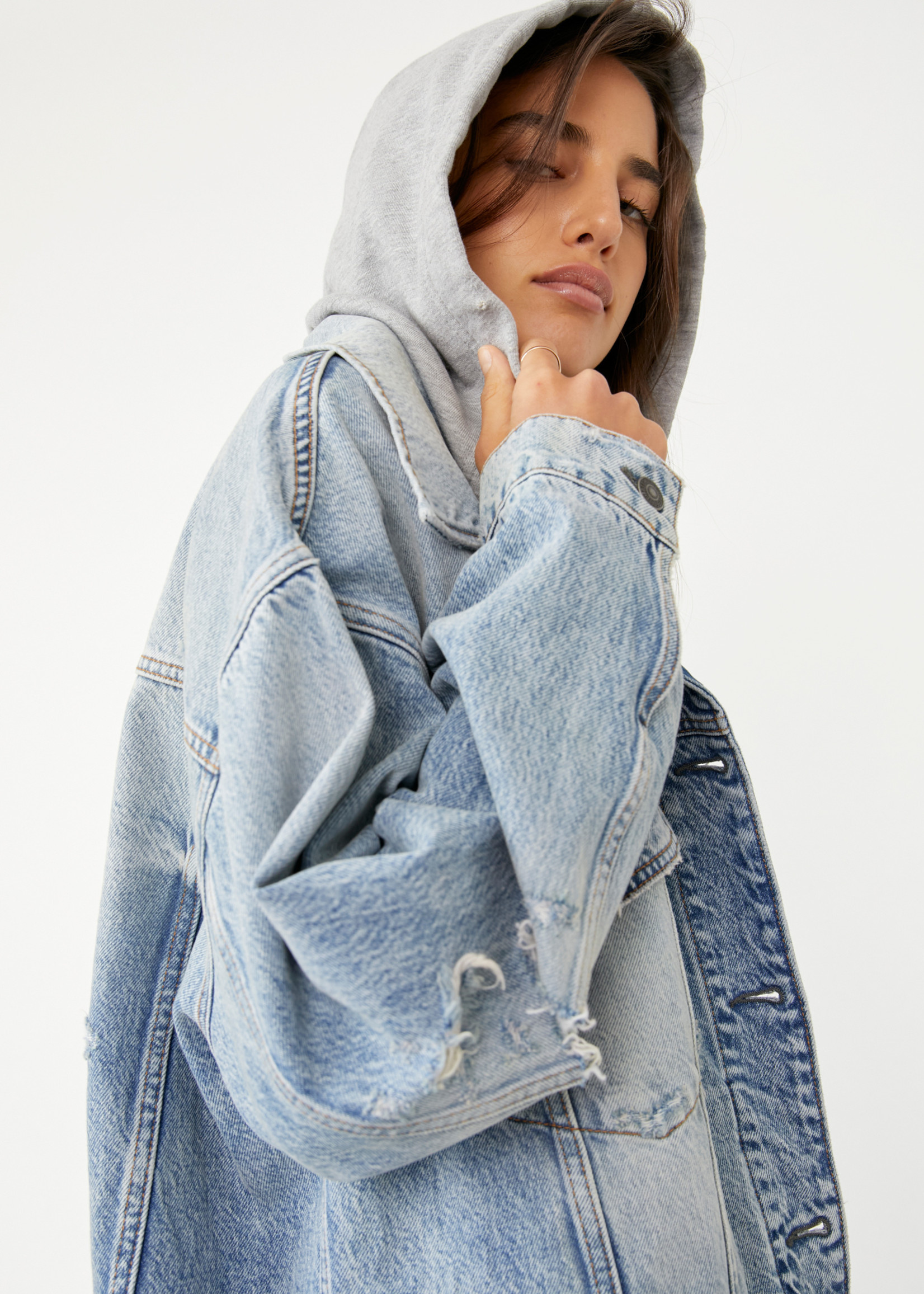 free people flawless hooded denim 