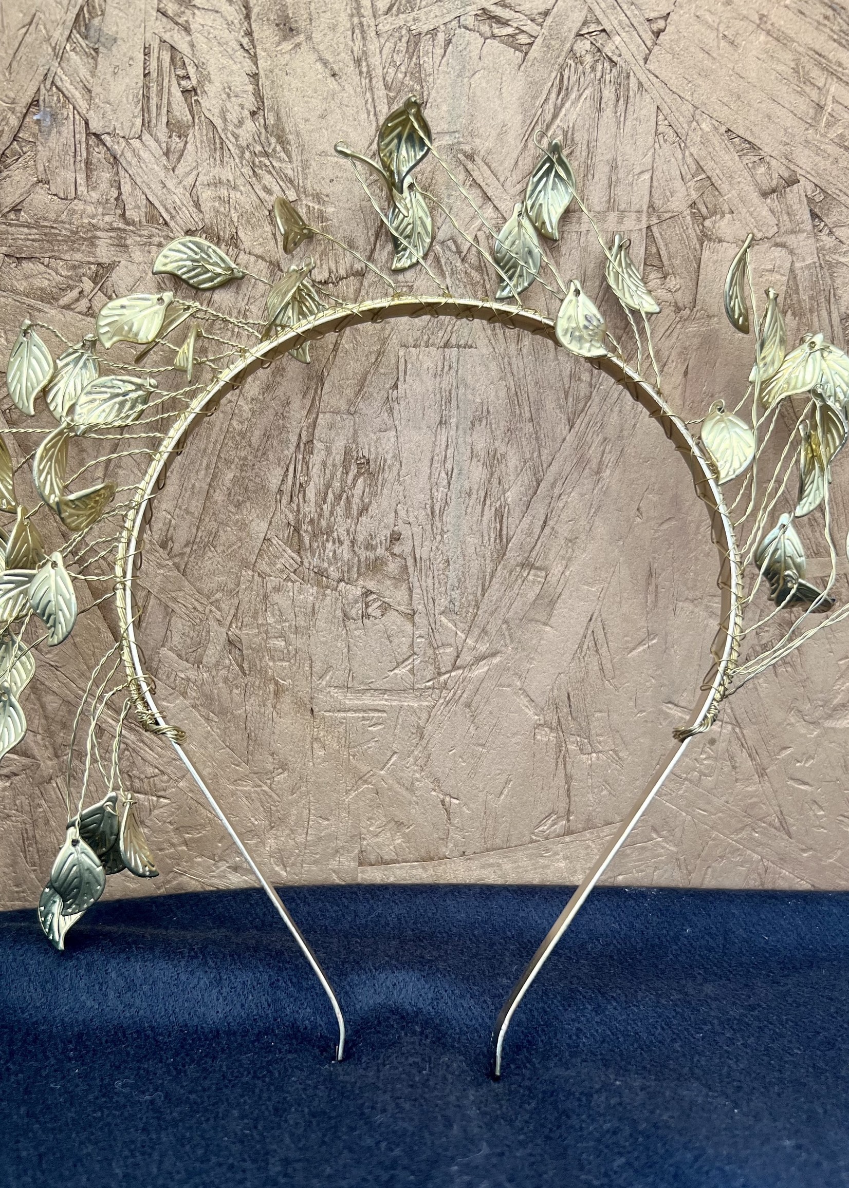 gold leaf goddess headband