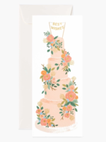 rifle paper co. rifle paper tall wedding cake card