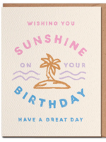 daydream prints wishing you sunshine card
