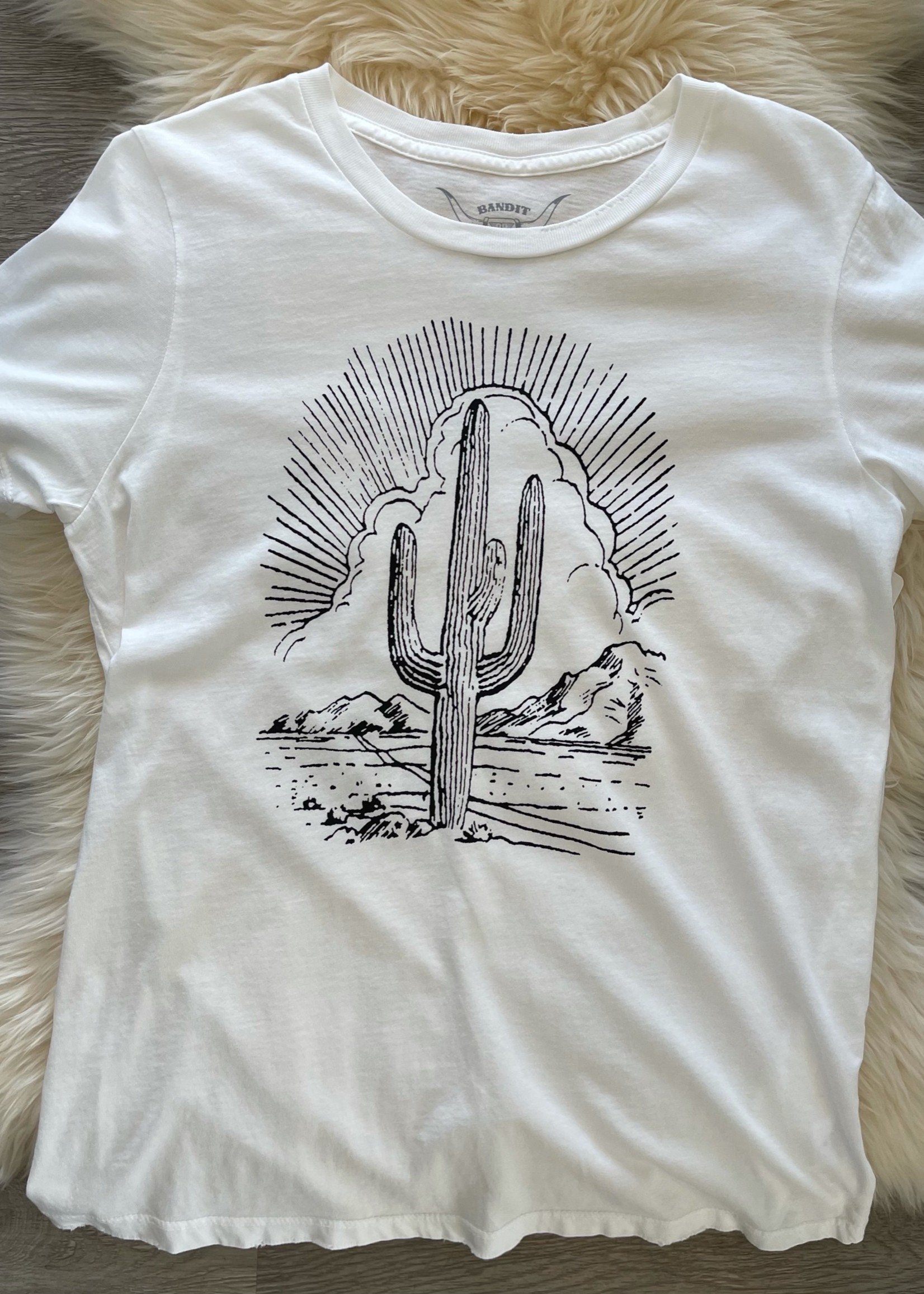 bandit brand bandit brand cactus tee (white)