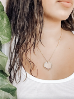 lotus jewelry studio lotus palm necklace gold