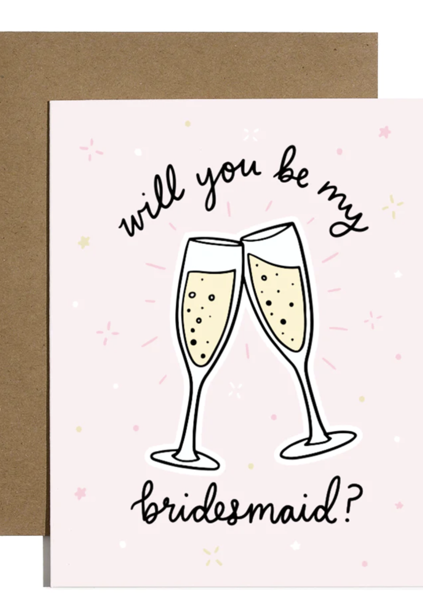 brittany paige bridesmaid sticked card