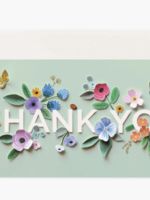 rifle paper co. rifle paper cut paper thank you no. 10 card