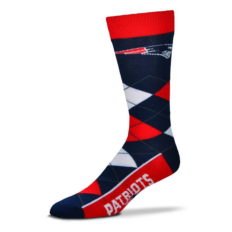 For Bare Feet FBF - Argyle Lineup - New England Patriots - Unisex