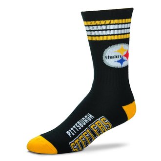 For Bare Feet FBF - 4-Stripe Deuce - Pittsburgh Steelers - Unisex