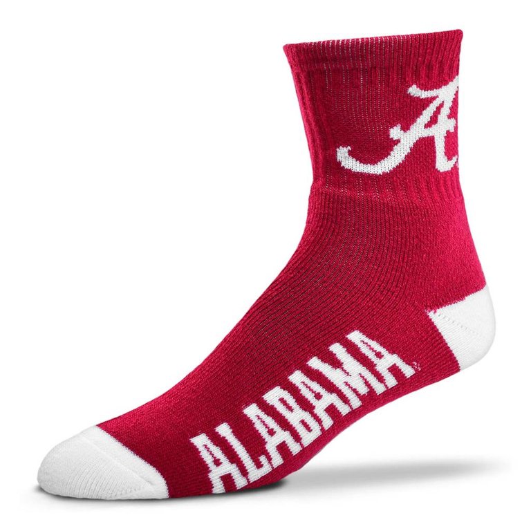 For Bare Feet FBF - Team Color - Quarter - Alabama Crimson Tide - Unisex