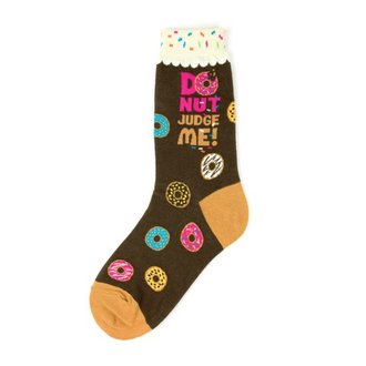 Foot Traffic Foot Traffic - Donut Judge Me - 6926- Crew - Women's