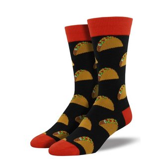 Socksmith Socksmith - King Size - Tacos - Black - Crew - Men's
