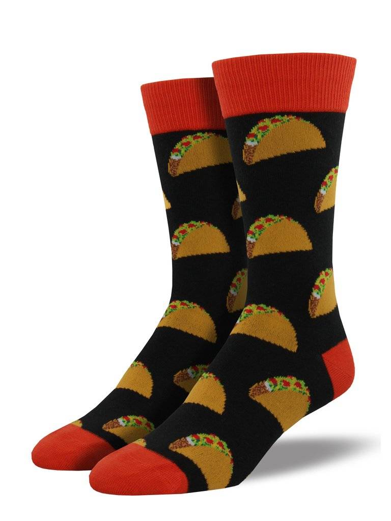 Socksmith - King Size - Tacos - Black - Crew - Men's