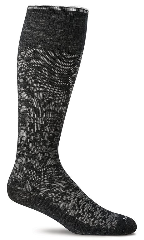 Sockwell Sockwell - Moderate Lifestyle Compression - Damask - SW16W - Black - Women's