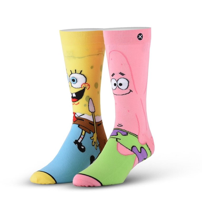 Odd Sox Odd Sox - Spongebob & Patrick Knit - Crew - Unisex