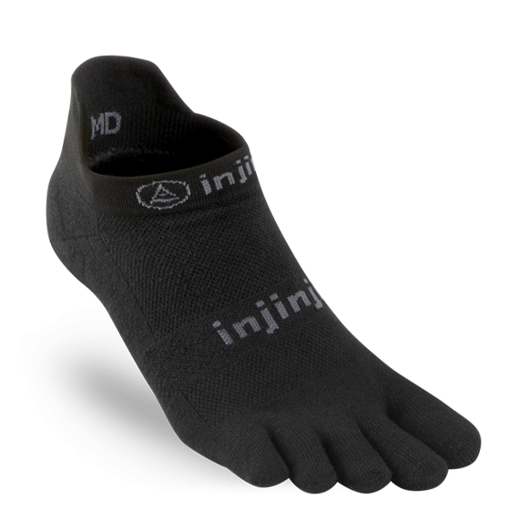 Injinji - Run Original Weight No-Show Black