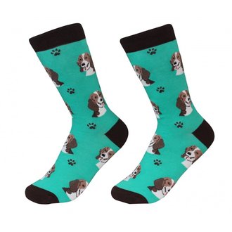 Sock Daddy Sock Daddy - Beagle - Teal - Crew - Unisex