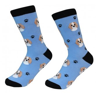 Sock Daddy Sock Daddy - Cavalier King Charles - Blue - Crew - Unisex