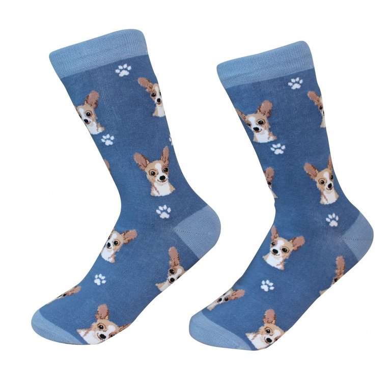 Sock Daddy Sock Daddy - Chihuahua - Blue - Crew - Unisex