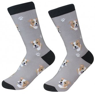 Sock Daddy Sock Daddy- Pit Bull - Gray - Crew - Unisex