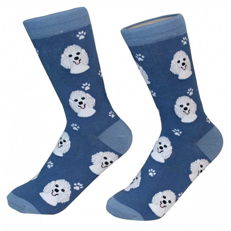 Sock Daddy Sock Daddy - Poodle - Blue - Crew - Unisex