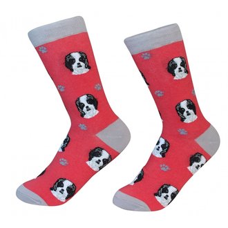 Sock Daddy Sock Daddy - Shih Tzu - Red - Crew - Unisex