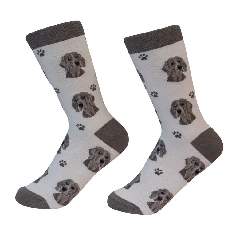 Sock Daddy Sock Daddy - Weimaraner - Gray - Crew - Unisex