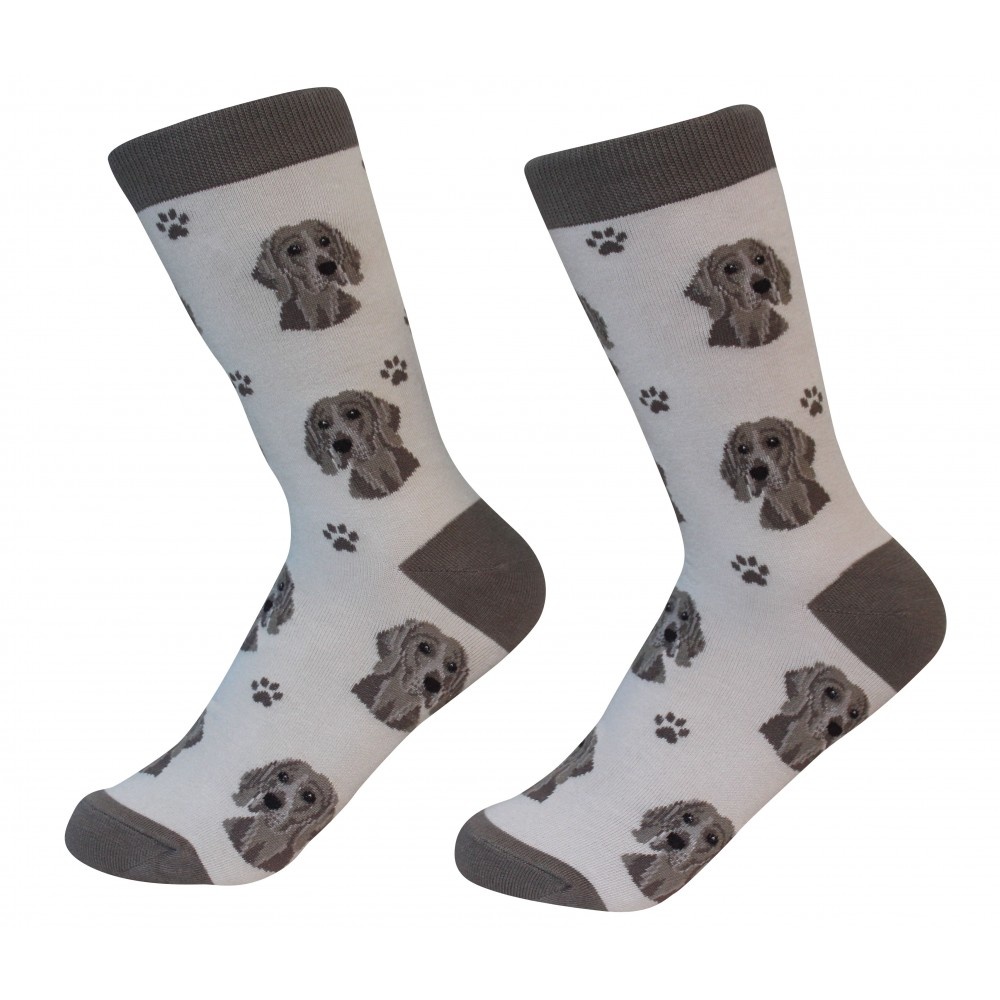 Sock Daddy - Weimaraner - Gray - Crew - Unisex