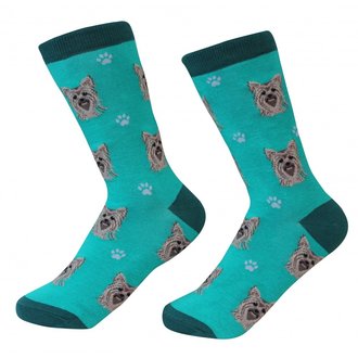 Sock Daddy Sock Daddy - Yorkie - Teal - Crew - Unisex