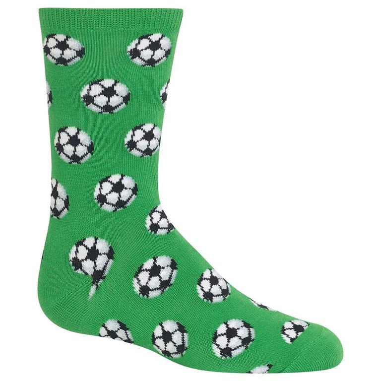 Hot Sox Hot Sox - Soccer Balls - Green - Crew - Kid's