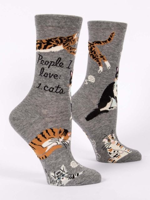 Blue Q - People I Love: Cats - Crew - Women's