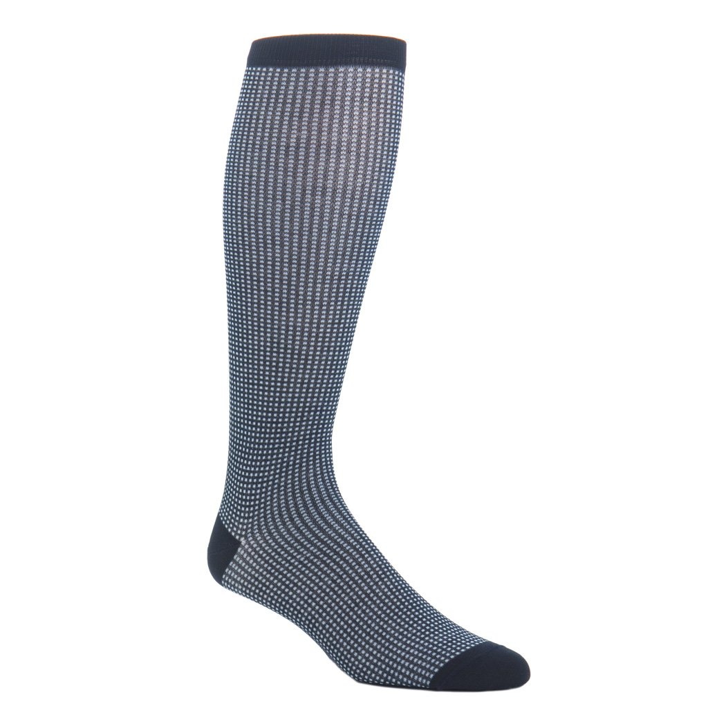 Dapper Classics - Classic Navy and Sky Blue Grenadine - Cotton - Over The Calf