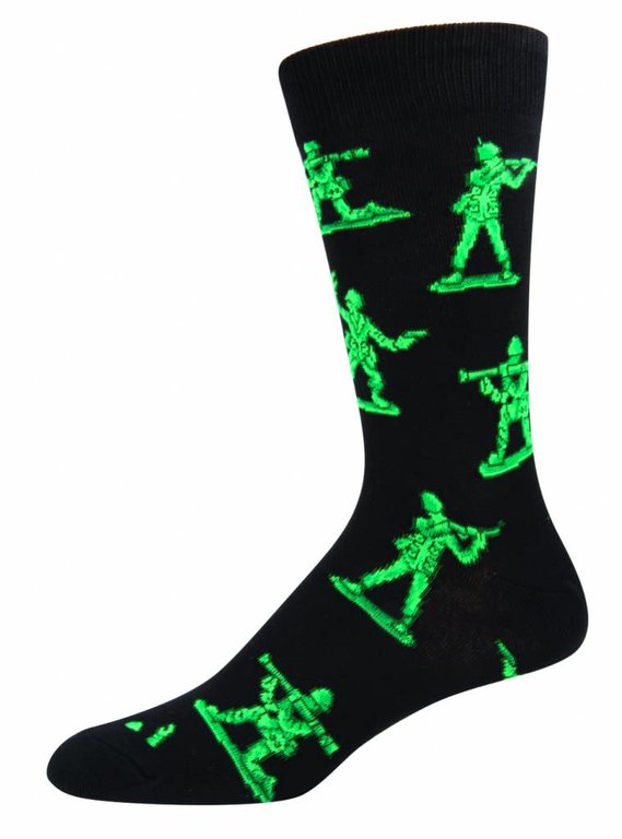 Socksmith Socksmith - Army Men - Black - Crew - Men's