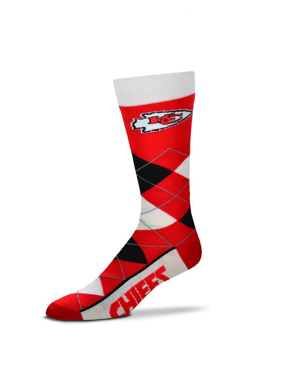 For Bare Feet FOR BARE FEET - Argyle Lineup - Kansas City Chiefs - Unisex - OSFM