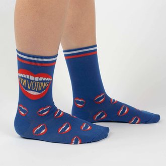 Sock It to Me Sock It to Me - I'm Voting  - W0317 - Crew  - Women's