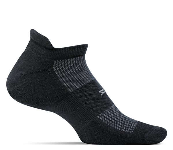 Feetures - High Performance Cushion No Show Tab Black Unisex