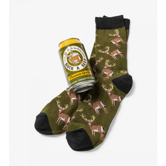 Little Blue House Little Blue House - Buck A Beer - Beer Can Sock - Men's