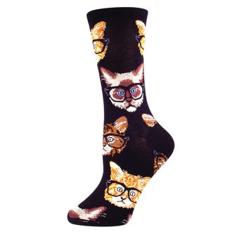 Socksmith Socksmith - Kittenster - Black/Brown - Crew - Women's